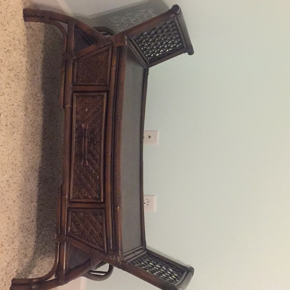 Beautiful wooden ottoman